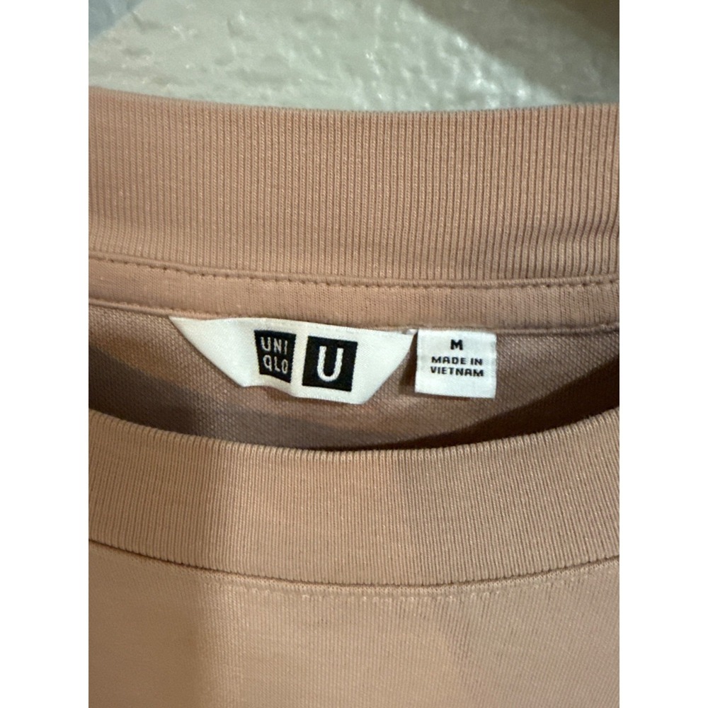 Uniqlo U AIRism Long Sleeve T-Shirt Women Medium Mauve Pink Lemaire - Picture 2 of 6